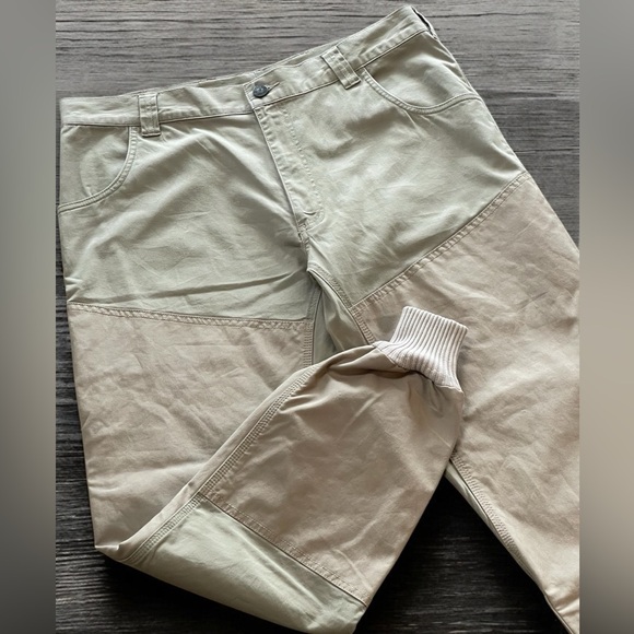 Orvis Khaki Jogger Pant Men’s Sz 38 | 36x30 Heavy Cotton Elastane Fly Fishing - Picture 1 of 10